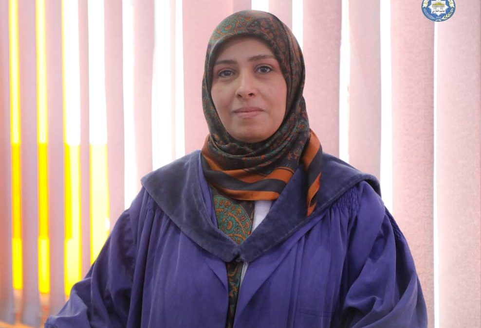 مناقشة رسالة ماجستير في علم الأحياء الدقيقة بجامعة بنغازي